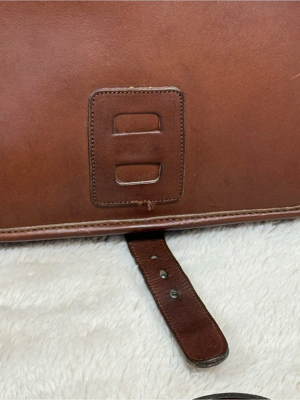 Coach Vintage 1980s NYC Mahogany Saddle Pouch Shoulder Leather Bag
